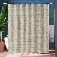 Handwritten Letter 2 Shower Curtain 60  X 72  (medium) 