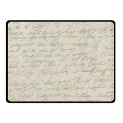 Handwritten Letter 2 Double Sided Fleece Blanket (small)  by vintage2030