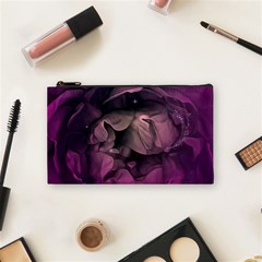 Wonderful Flower In Ultra Violet Colors Cosmetic Bag (small) by FantasyWorld7