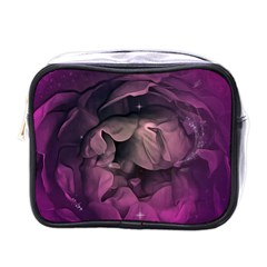 Wonderful Flower In Ultra Violet Colors Mini Toiletries Bag (one Side) by FantasyWorld7