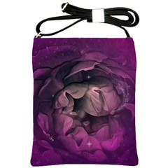 Wonderful Flower In Ultra Violet Colors Shoulder Sling Bag by FantasyWorld7