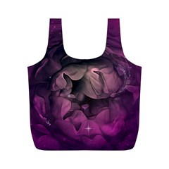 Wonderful Flower In Ultra Violet Colors Full Print Recycle Bag (m) by FantasyWorld7