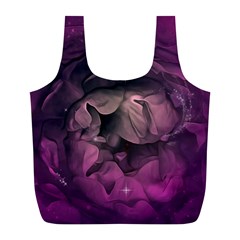 Wonderful Flower In Ultra Violet Colors Full Print Recycle Bag (l) by FantasyWorld7