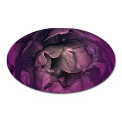 Wonderful Flower In Ultra Violet Colors Oval Magnet by FantasyWorld7