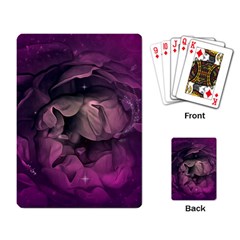 Wonderful Flower In Ultra Violet Colors Playing Card by FantasyWorld7