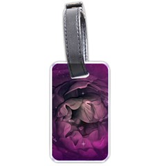 Wonderful Flower In Ultra Violet Colors Luggage Tags (one Side)  by FantasyWorld7