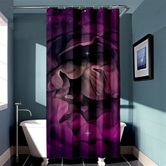 Wonderful Flower In Ultra Violet Colors Shower Curtain 36  X 72  (stall)  by FantasyWorld7