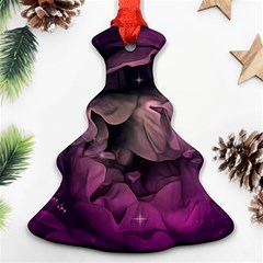 Wonderful Flower In Ultra Violet Colors Christmas Tree Ornament (two Sides) by FantasyWorld7