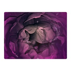 Wonderful Flower In Ultra Violet Colors Double Sided Flano Blanket (mini)  by FantasyWorld7