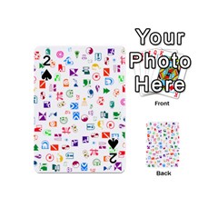 Colorful Abstract Symbols Playing Cards 54 (mini)  by FunnyCow