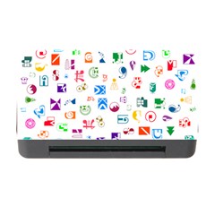 Colorful Abstract Symbols Memory Card Reader With Cf by FunnyCow