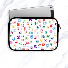 Colorful Abstract Symbols Apple Ipad Mini Zipper Cases by FunnyCow