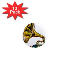 Vintage Gramophone 1  Mini Magnet (10 Pack) 