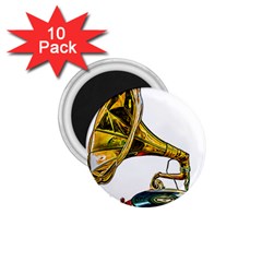 Vintage Gramophone 1 75  Magnets (10 Pack)  by FunnyCow