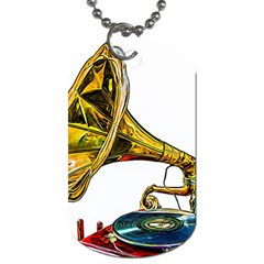 Vintage Gramophone Dog Tag (two Sides) by FunnyCow