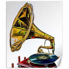 Vintage Gramophone Canvas 8  X 10  by FunnyCow