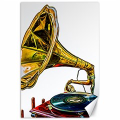 Vintage Gramophone Canvas 20  X 30  by FunnyCow