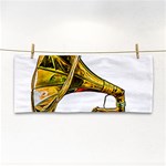 Vintage Gramophone Hand Towel Front