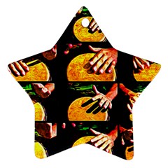 Drum Beat Collage Ornament (star) by FunnyCow