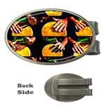 Drum Beat Collage Money Clips (Oval)  Front