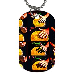 Drum Beat Collage Dog Tag (one Side) by FunnyCow