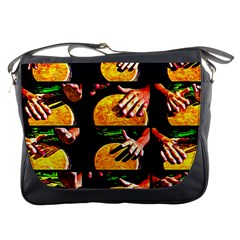 Drum Beat Collage Messenger Bag by FunnyCow