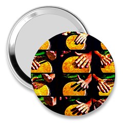 Drum Beat Collage 3  Handbag Mirrors by FunnyCow