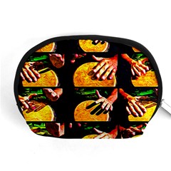 Drum Beat Collage Accessory Pouch (medium) by FunnyCow