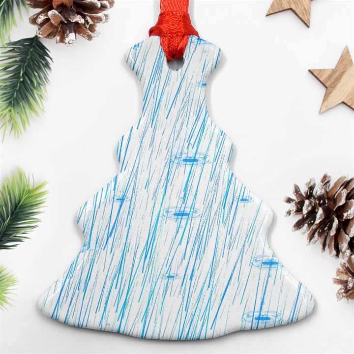 Let It Rain Christmas Tree Ornament (Two Sides)