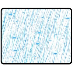 Let It Rain Double Sided Fleece Blanket (medium)  by FunnyCow