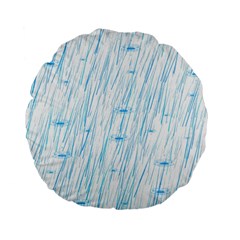 Let It Rain Standard 15  Premium Flano Round Cushions by FunnyCow