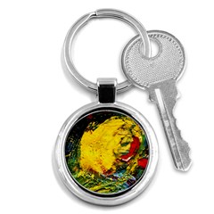 Yellow Chik Key Chains (round)  by bestdesignintheworld