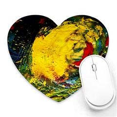 Yellow Chik Heart Mousepads by bestdesignintheworld