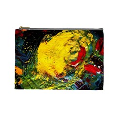 Yellow Chik Cosmetic Bag (large) by bestdesignintheworld