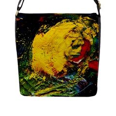 Yellow Chik Flap Closure Messenger Bag (l) by bestdesignintheworld