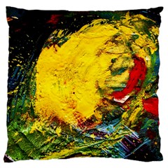 Yellow Chik Large Flano Cushion Case (two Sides) by bestdesignintheworld