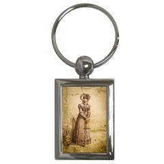 Lady 2507645 960 720 Key Chains (Rectangle) 