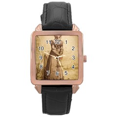 Lady 2507645 960 720 Rose Gold Leather Watch 