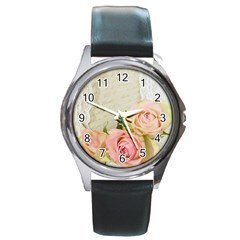 Roses 2218680 960 720 Round Metal Watch by vintage2030