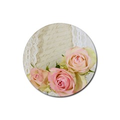 Roses 2218680 960 720 Rubber Coaster (round)  by vintage2030