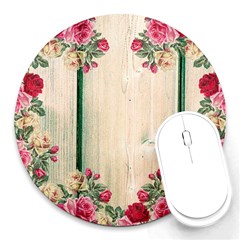 Roses 1944106 960 720 Round Mousepads by vintage2030