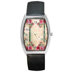 Roses 1944106 960 720 Barrel Style Metal Watch