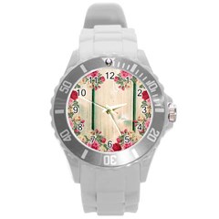 Roses 1944106 960 720 Round Plastic Sport Watch (l) by vintage2030