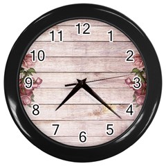 On Wood 1975944 1920 Wall Clock (black) by vintage2030