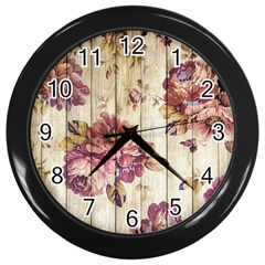 On Wood 1897174 1920 Wall Clock (black) by vintage2030