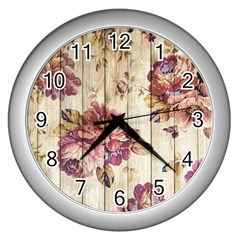 On Wood 1897174 1920 Wall Clock (silver) by vintage2030