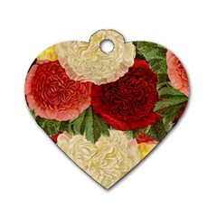 Flowers 1776429 1920 Dog Tag Heart (two Sides)