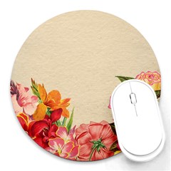 Flower 1646035 1920 Round Mousepads by vintage2030