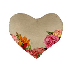 Flower 1646035 1920 Standard 16  Premium Flano Heart Shape Cushions