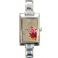 Flower 1646069 1920 Rectangle Italian Charm Watch by vintage2030